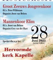 Het Groot Zeeuws jongerenkoor koorconcert in Kapelle