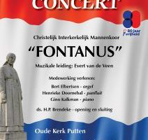 Traditioneel bevrijdingsconcert met Interkerkelijk mannenkoor Fontanus te Putten