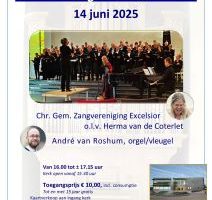 Christelijke Zangvereniging Excelsior zingt in de Fontein te Nijkerk
