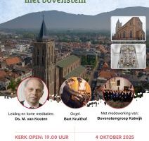 Grote kerk te Gorinchem psalmzangavond met bovenstem en Bart Kruithof