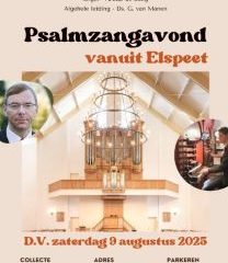 Hersteld Hervormde kerk te Elspeet psalmzangavond met Arthur de Jong