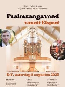 Hersteld Hervormde kerk te Elspeet psalmzangavond met Arthur de Jong