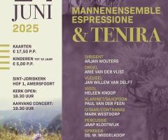 Mannenensemble Espressione en Tenira in Amersfoort