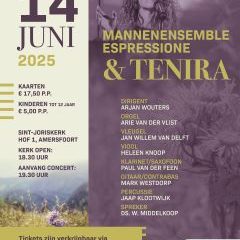 Mannenensemble Espressione en Tenira in Amersfoort