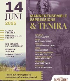 Mannenensemble Espressione en Tenira in Amersfoort