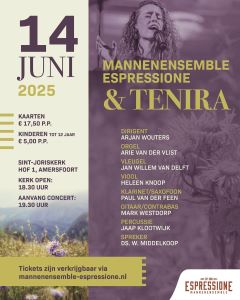 Mannenensemble Espressione en Tenira in Amersfoort
