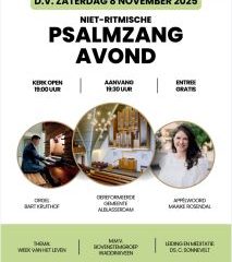 Psalmzangavond voor Joseba in Alblasserdam met organist Bart Kruithof