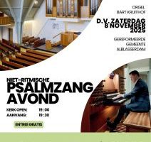 Psalmzangavond voor Joseba in Alblasserdam met organist Bart Kruithof