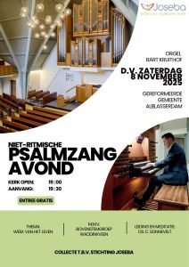 Psalmzangavond voor Joseba in Alblasserdam met organist Bart Kruithof