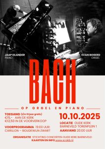 Bach op orgel en piano in de Oude kerk te Barneveld