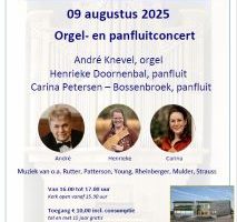 Orgel en panfluit concert met André Knevel in de Fontein te Nijkerk