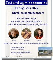 Orgel en panfluit concert met André Knevel in de Fontein te Nijkerk