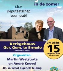 Psalmzangavond te Ermelo in de zomer met Martin Weststrate