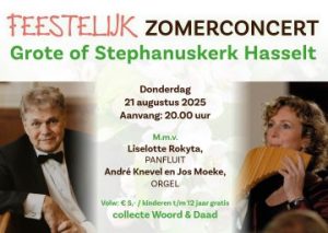 Feestelijk zomerconcert met André Knevel en Jos Moeke in Hasselt