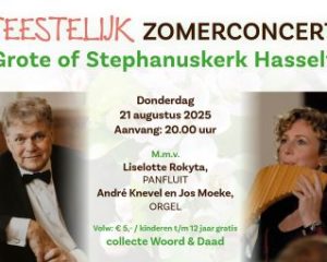 Feestelijk zomerconcert met André Knevel en Jos Moeke in Hasselt