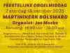 Feestelijke orgelmiddag in de Martinikerk te Bolsward met organist Jos Moeke
