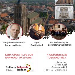 Grote kerk te Gorinchem psalmzangavond met bovenstem