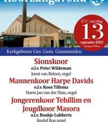 Koorconcert te Genemuiden met het Sionskoor en Mannenkoor Harpe Davids