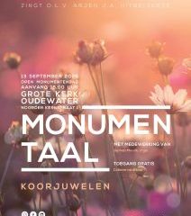 Monumentaal met ROV Psallite Deo in de Grote kerk te Oudewater
