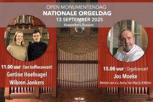 Nationale orgeldag in de Koepelkerk te Bussem met Jos Moeke