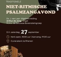 Psalmzangavond met bovenstem in de Cunerakerk te Rhenen