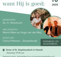 Psalmzangavond voor Woord en Daad in de Grote kerk te Hasselt