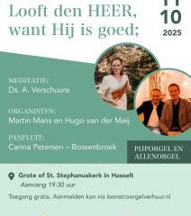 Psalmzangavond voor Woord en Daad in de Grote kerk te Hasselt