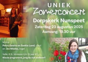 Uniek zomerconcert met Jos Moeke in de Dorpskerk te Nunspeet
