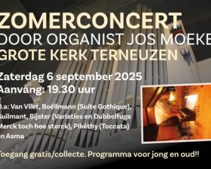 Zomerconcert in de Grote kerk te Terneuzen met Jos Moeke
