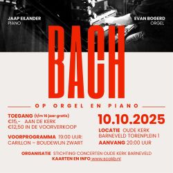 Bach op orgel en piano Stichting Oude kerk te Barneveld