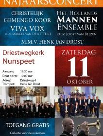 Gemengd Koor Viva Vox en het Hollands Mannenensemble concert Nunspeet