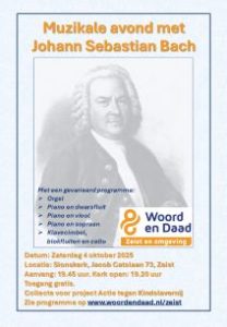 Muzikale avond met Bach in Zeist voor Woord en Daad