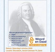 Muzikale avond met Bach in Zeist voor Woord en Daad