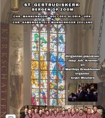 Uniek mannenkorenconcert in de Sint Gertrudiskerk te Bergen op Zoom