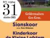 Gereformeerde Gemeente te Geldermalsen koorzangavond Sionskoor
