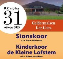 Gereformeerde Gemeente te Geldermalsen koorzangavond Sionskoor