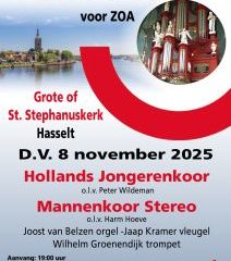 Koorconcert voor de ZOA in de Stephanuskerk te Hasselt