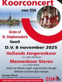 Koorconcert voor de ZOA in de Stephanuskerk te Hasselt