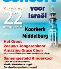 Koorkerk te Middelburg concert voor Israël met samengesteld kinderkoor