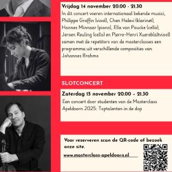 Slotconcert Masterclass in de Jachtlaankerk te Apeldoorn 2025