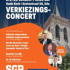 Verkiezingsconcert in de Oude kerk te Ede met de SGP