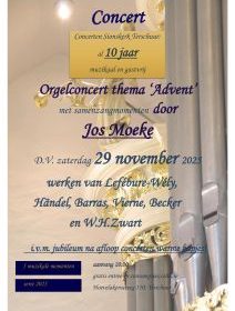 Advent concert met organist Jos Moeke in de Sionskerk te Terschuur