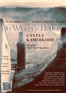 Cantus kamerkoor met In Winter's House in de Grote kerk te Vianen