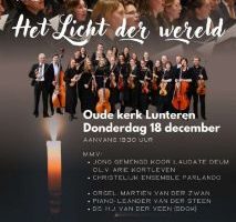 Jong gemengd koor Laudate Deum kerstconcert in Lunteren