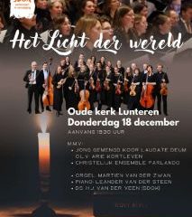 Jong gemengd koor Laudate Deum kerstconcert in Lunteren