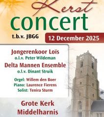 Kerstconcert in de Grote kerk te Middelharnis ten bate van ZGG