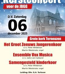 Kerstconcert in de Grote kerk te Terneuzen met Het Groot Zeeuws jongerenkoor