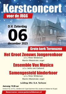 Kerstconcert in de Grote kerk te Terneuzen met Het Groot Zeeuws jongerenkoor
