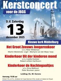 Kerstconcert in de Nieuwe kerk te Middelburg voor de ZGG
