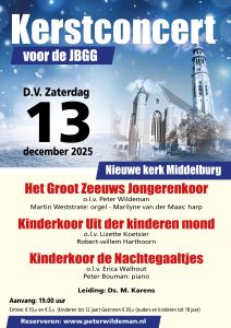 Kerstconcert in de Nieuwe kerk te Middelburg voor de ZGG
